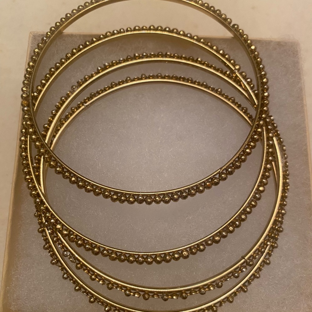 Elegant Gold Bangle Set